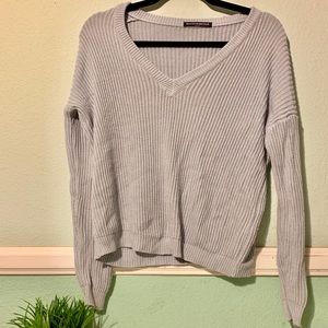 Brandy Melville V neck Knit Sweater Periwinkle